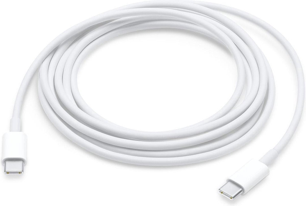 Macbook oplader USB‑C lichtnetadapter met USB-C oplaadkabel 2 meter