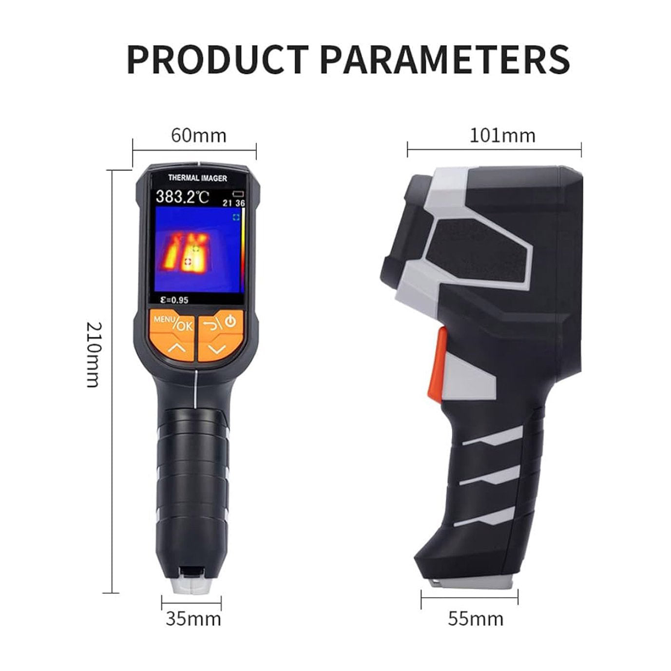 Warmtebeeldcamera IR 32x32 – -20°C tot 1000°C