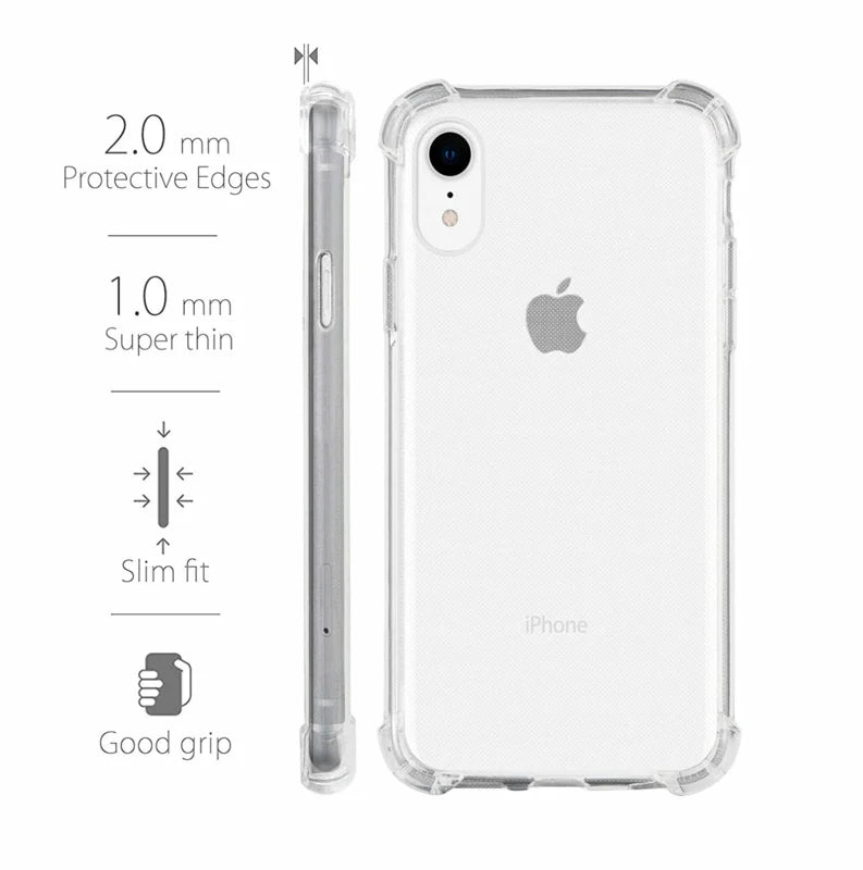 iPhone XR Transparant Soft TPU Air Cushion Hoesje