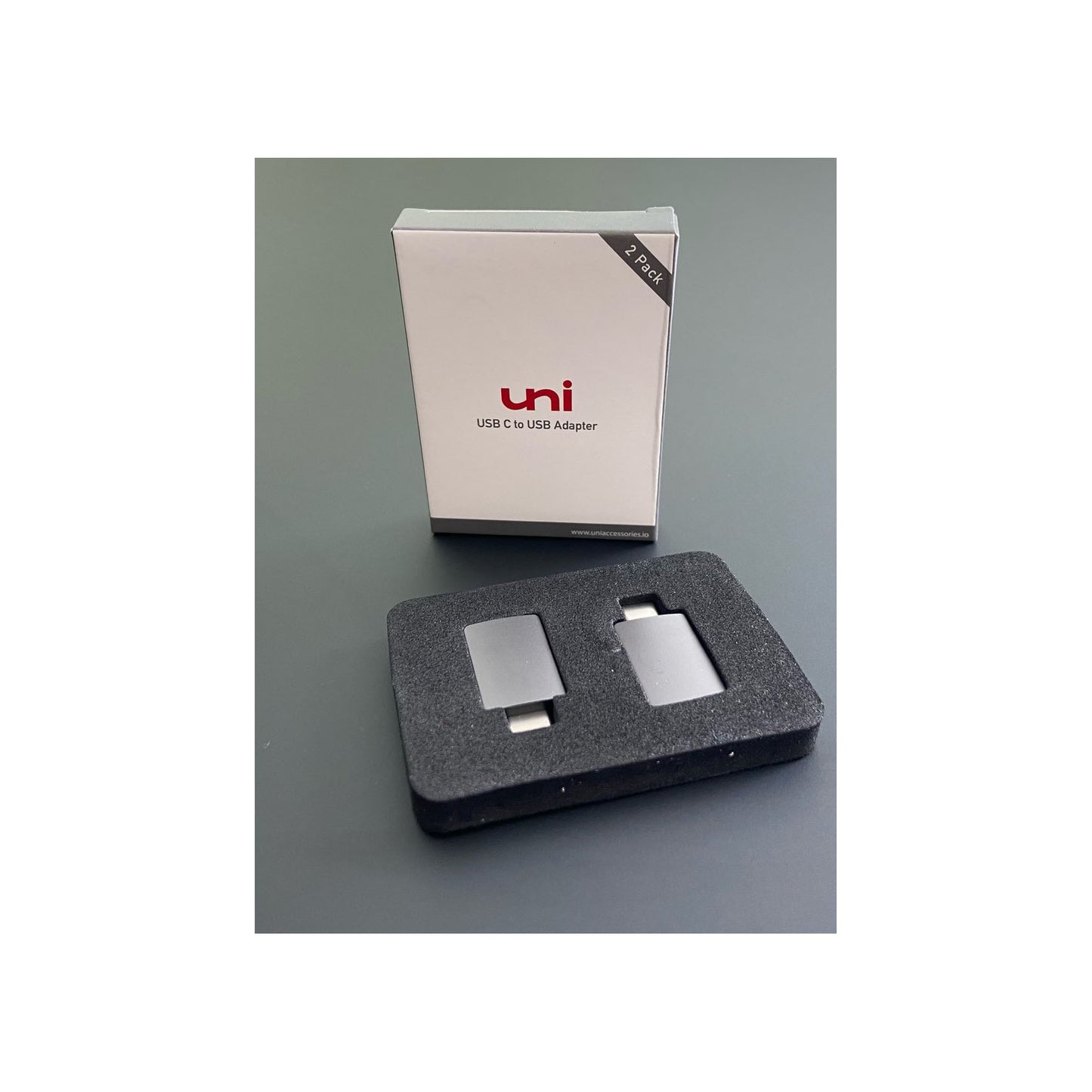 UniAccessories USB-C to USB-A Adapter 2-Pack 5Gbps