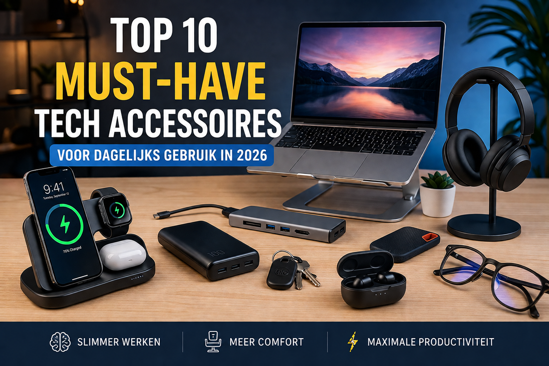 Top 10 Must-Have Tech Accessoires voor Dagelijks Gebruik in 2026