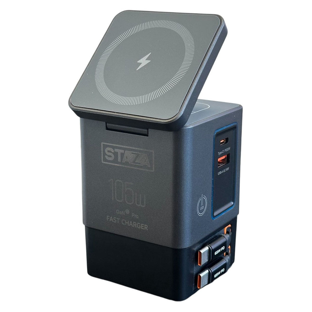 105W Oplaadstation 6-in-1 met Draadloze Snellader