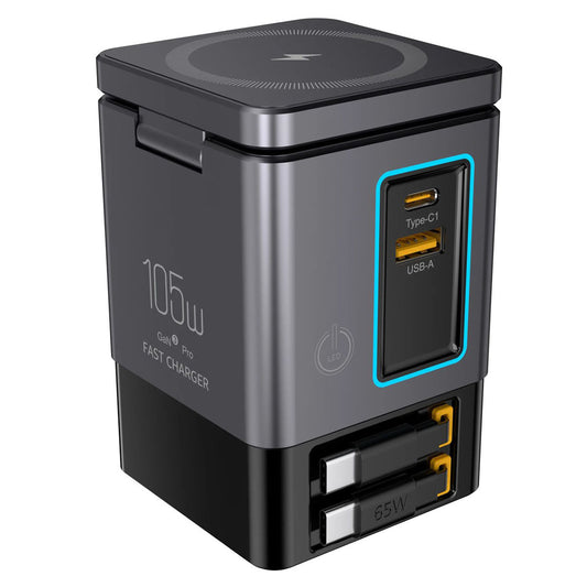 105W Oplaadstation 6-in-1 met Draadloze Snellader