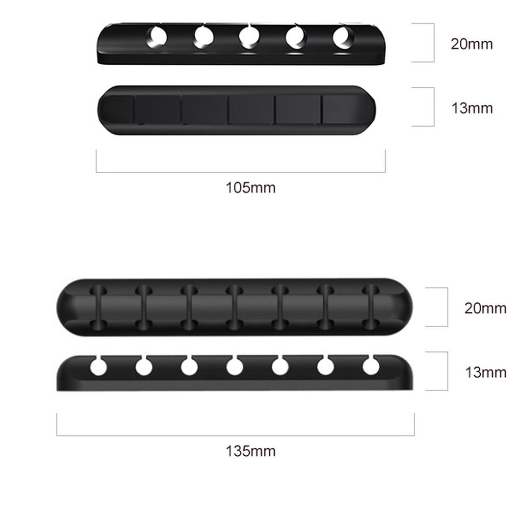 Staza Kabel Organiser Zwart Zelfklevende Kabelclips