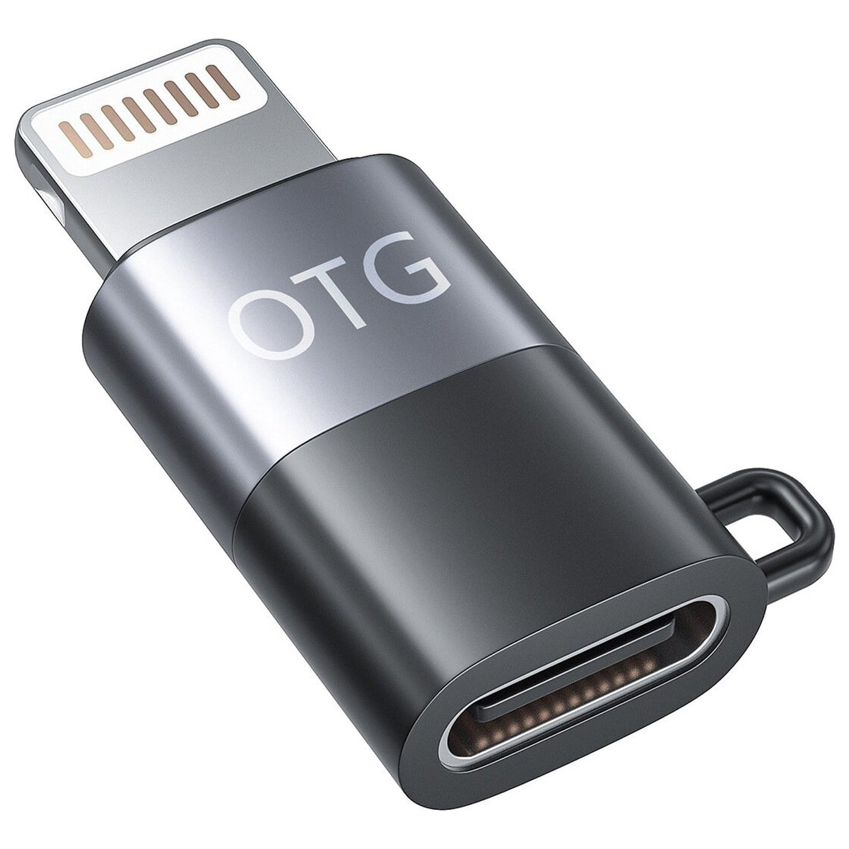 2x Staza Lightning naar USB-C OTG Adapter Zwart/Grijs