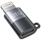 2x Staza Lightning naar USB-C OTG Adapter Zwart/Grijs