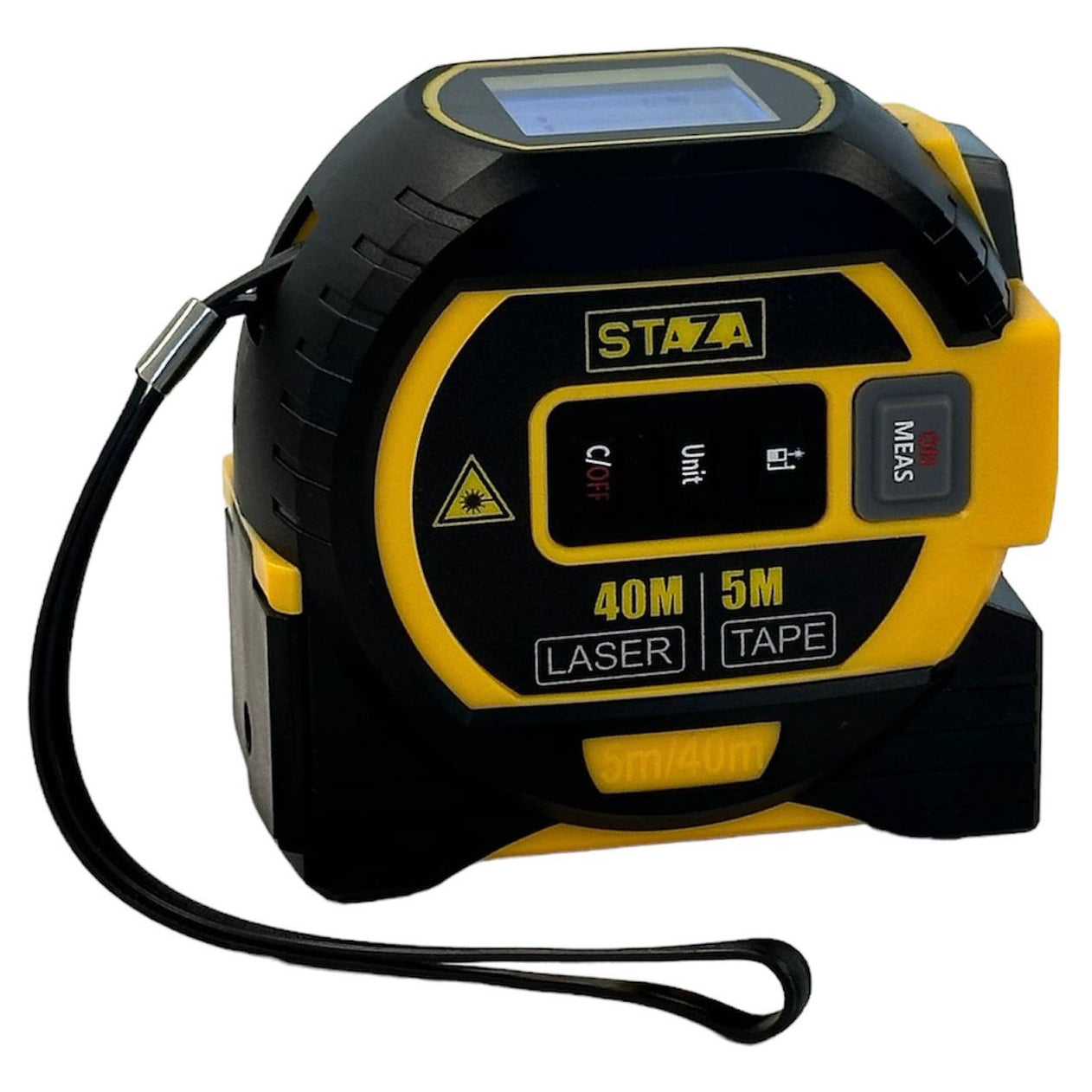Staza Digitale Laser Rolmaat 40M met 5M Meetlint 3-in-1