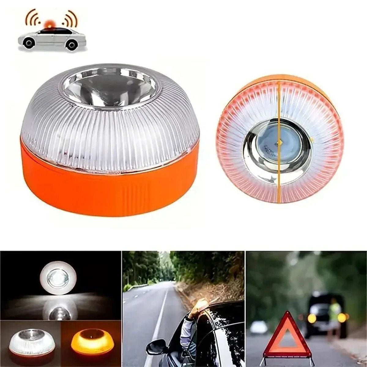 V16 Noodlamp USB Oplaadbaar met Magneet – Oranje