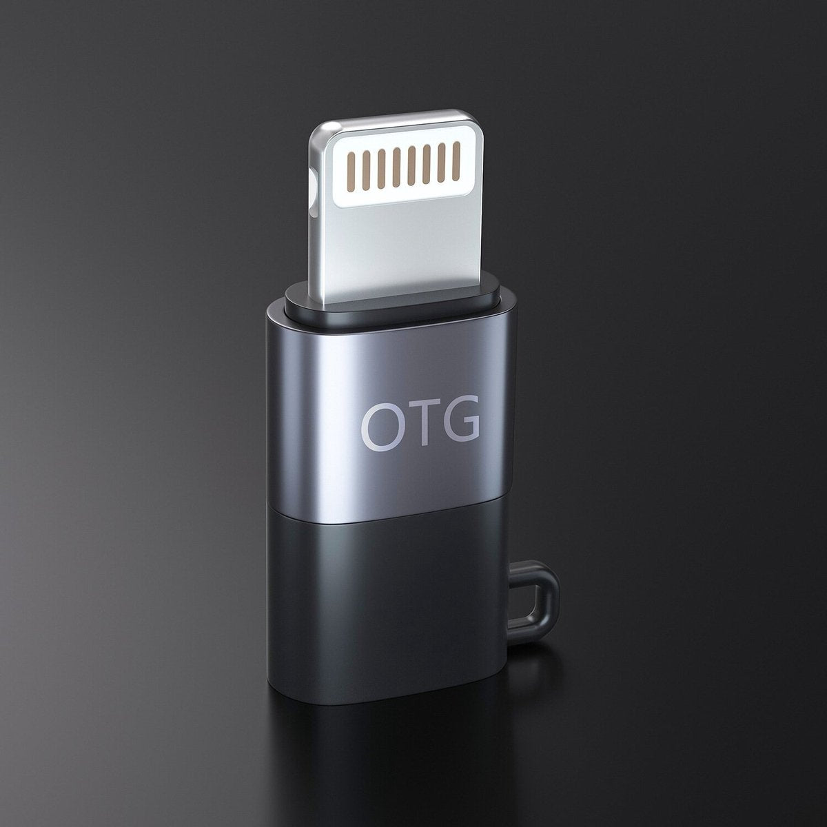 2x Staza Lightning naar USB-C OTG Adapter Zwart/Grijs