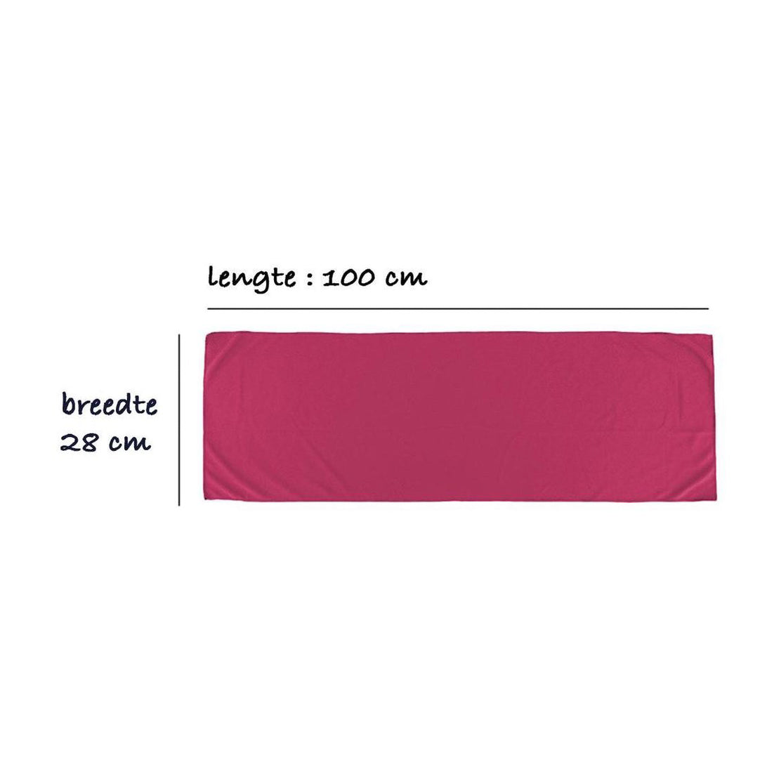 Set van 3 Verkoelende Sporthanddoeken Microvezel Paars