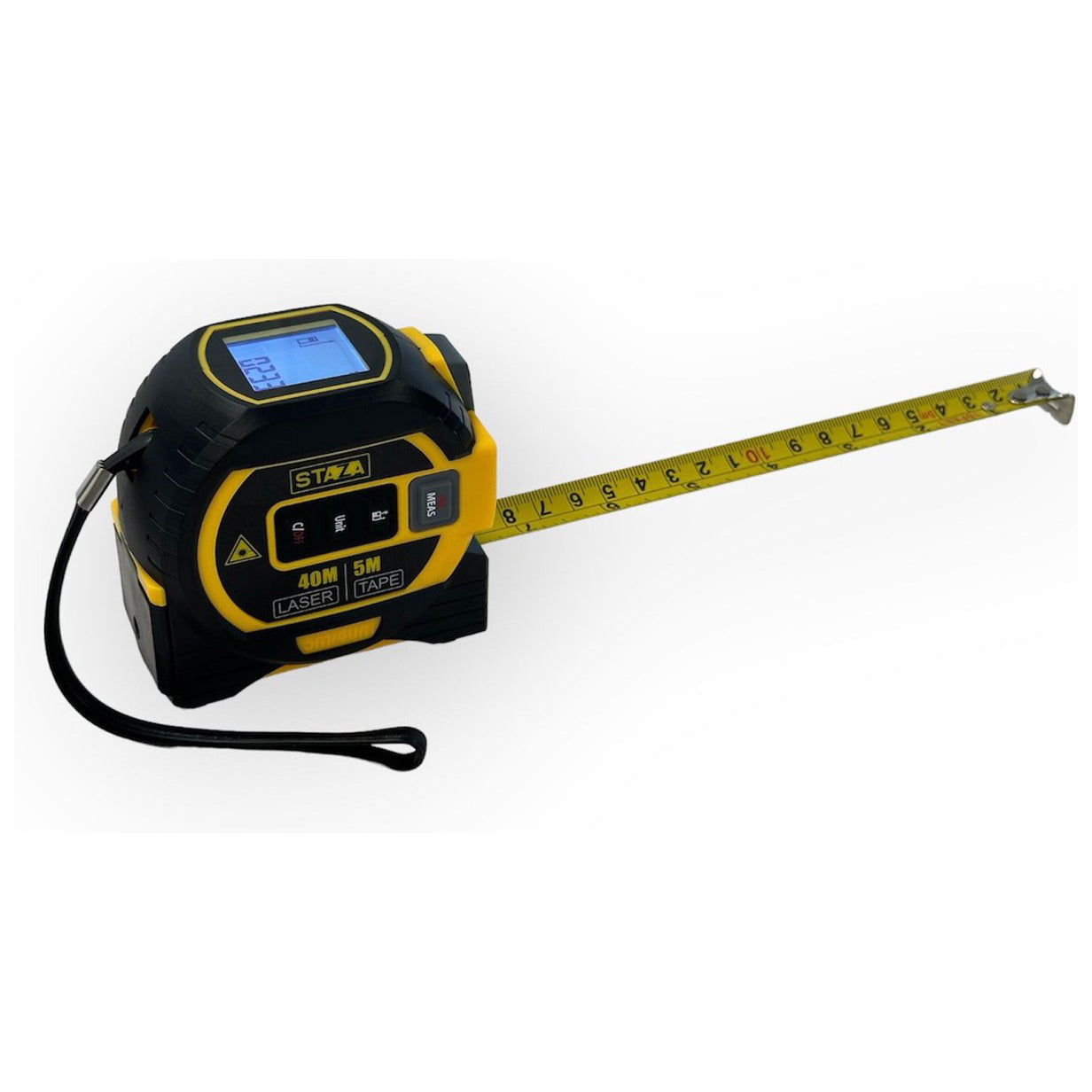 Staza Digitale Laser Rolmaat 40M met 5M Meetlint 3-in-1
