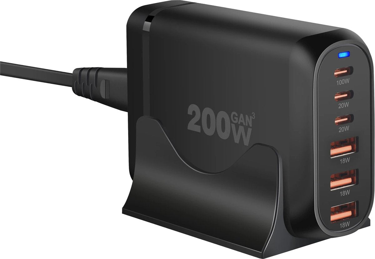 200W USB C Snellader