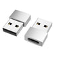 USB A 3.0 naar USB-C Adapter Zilver Snelle Data Overdracht