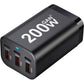 200W USB-C Snellader 6 Poorts – 100W PD Desktop Charger