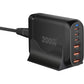 200W USB-C Snellader 6 Poorts – 100W PD Desktop Charger
