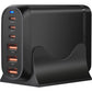 200W USB-C Snellader 6 Poorts – 100W PD Desktop Charger