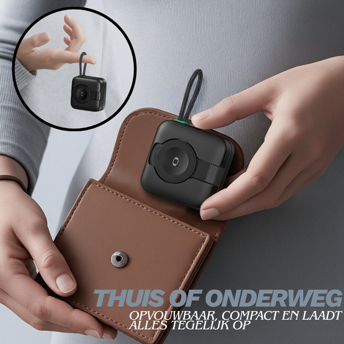 3-in-1 Draadloze Oplader MagSafe 22,5W Opvouwbaar