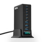 380W USB-C Snellader 8-Poorts GaN Desktop Oplader