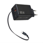 65W USB-C Snellader GaN met Intrekbare Kabel Zwart