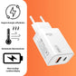 45W Dual USB-C Snellader met 1M Kabel – PD Oplader