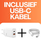 45W Dual USB-C Snellader met 1M Kabel – PD Oplader