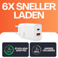 45W Dual USB-C Snellader met 1M Kabel – PD Oplader