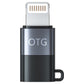 2x Staza Lightning naar USB-C OTG Adapter Zwart/Grijs