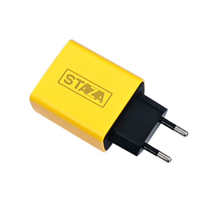 65W USB-C Oplader – 3 Poorten & Snelladen Geel