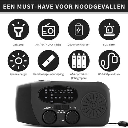 72U Noodpakket met Noodradio, EHBO & Waterfilter