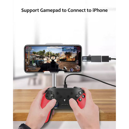 2x Staza Lightning naar USB-C OTG Adapter Zwart/Grijs