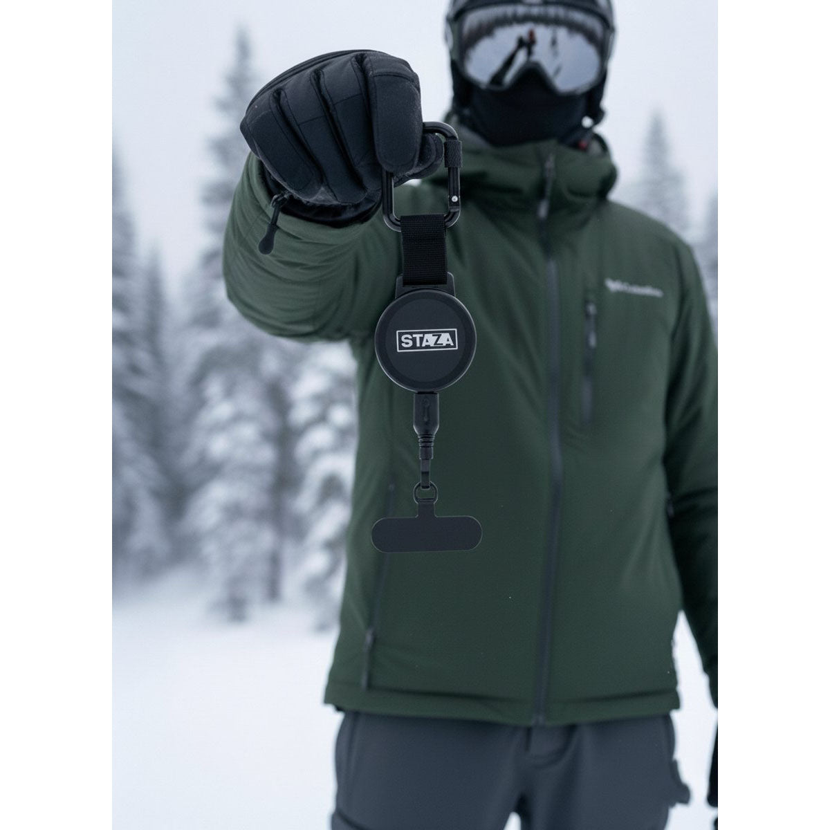 Anti-Diefstal Telefoonkoord Wintersport met Stalen Kabel