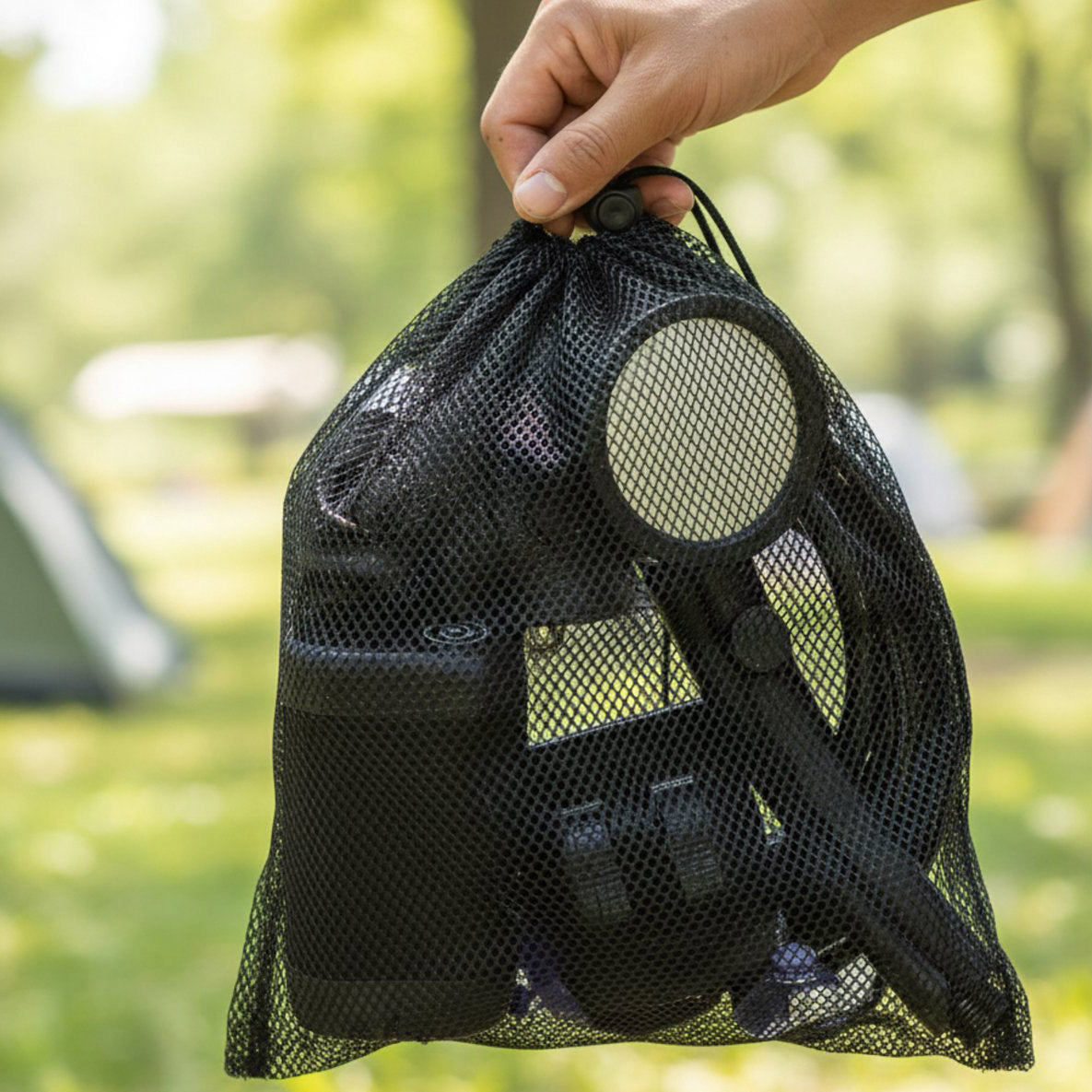 Camping Douche met Accu & LED Display – Oplaadbaar