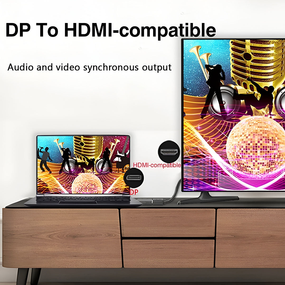 DisplayPort naar HDMI Adapter 4K – DP naar HDMI Converter