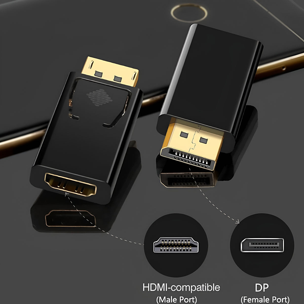 DisplayPort naar HDMI Adapter 4K – DP naar HDMI Converter
