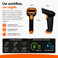 Draadloze Barcode Scanner 1D/2D QR – Plug & Play