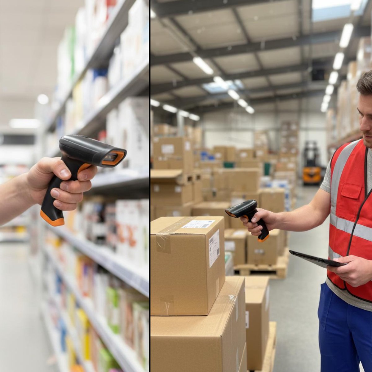 Draadloze Barcode Scanner 1D/2D QR – Plug & Play