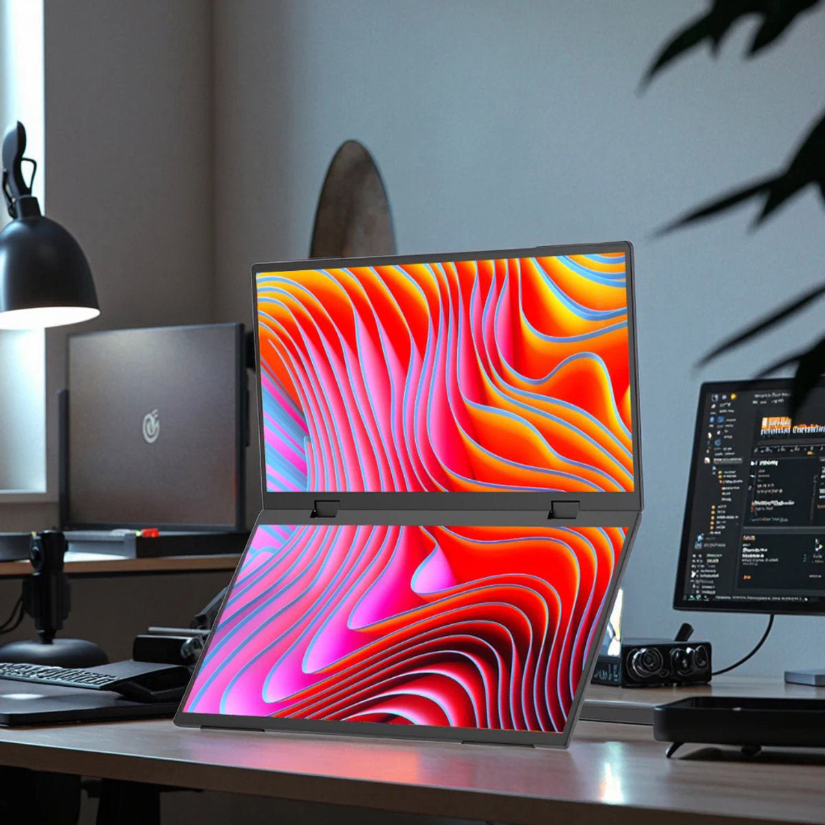 Draagbare Dual Monitor 15.6” Full HD USB-C & HDMI