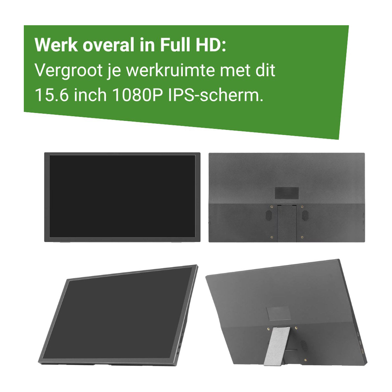 Draagbare Monitor 15.6 Inch Full HD USB-C & HDMI