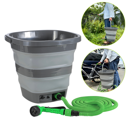 Draagbare Lagedrukreiniger - Emmer, Accu, Pomp - 15L - Draagbare Douche