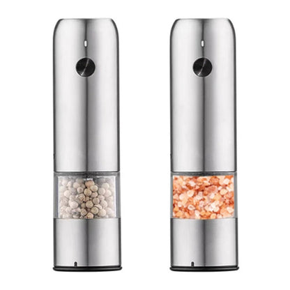 Elektrische Peper- en Zoutmolen Set USB-C RVS – productfoto