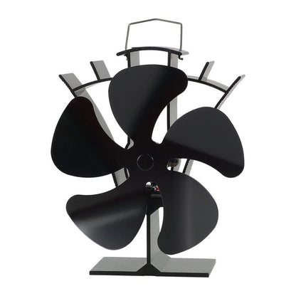 Houtkachel Ventilator 5 Bladen Ecofan Zwart