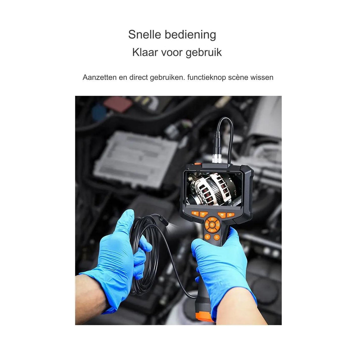 Inspection Camera 5M with Screen – 1080P HD Endoscope