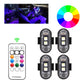 LED Noodverlichting 4-Pack RGB – 11 Modi & Afstandsbediening