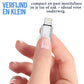Lightning naar USB-C Adapter 4-Pack – Aluminium Zwart