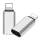 Lightning naar USB-C Adapter Aluminium – Grijs