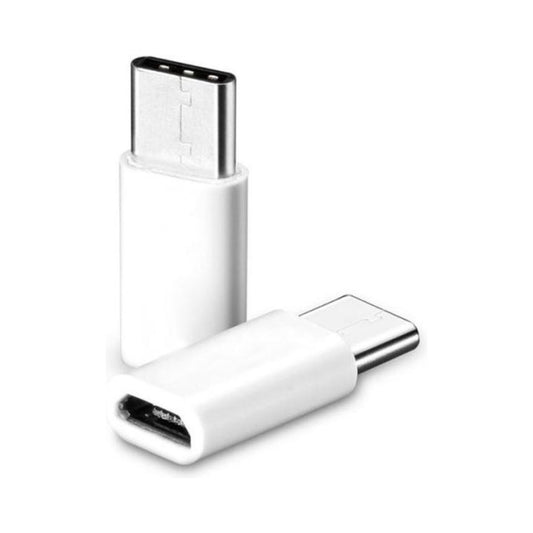 Micro-USB naar USB-C Adapter – Opladen & Data Wit