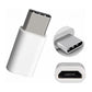 Micro-USB naar USB-C Adapter – Opladen & Data Wit