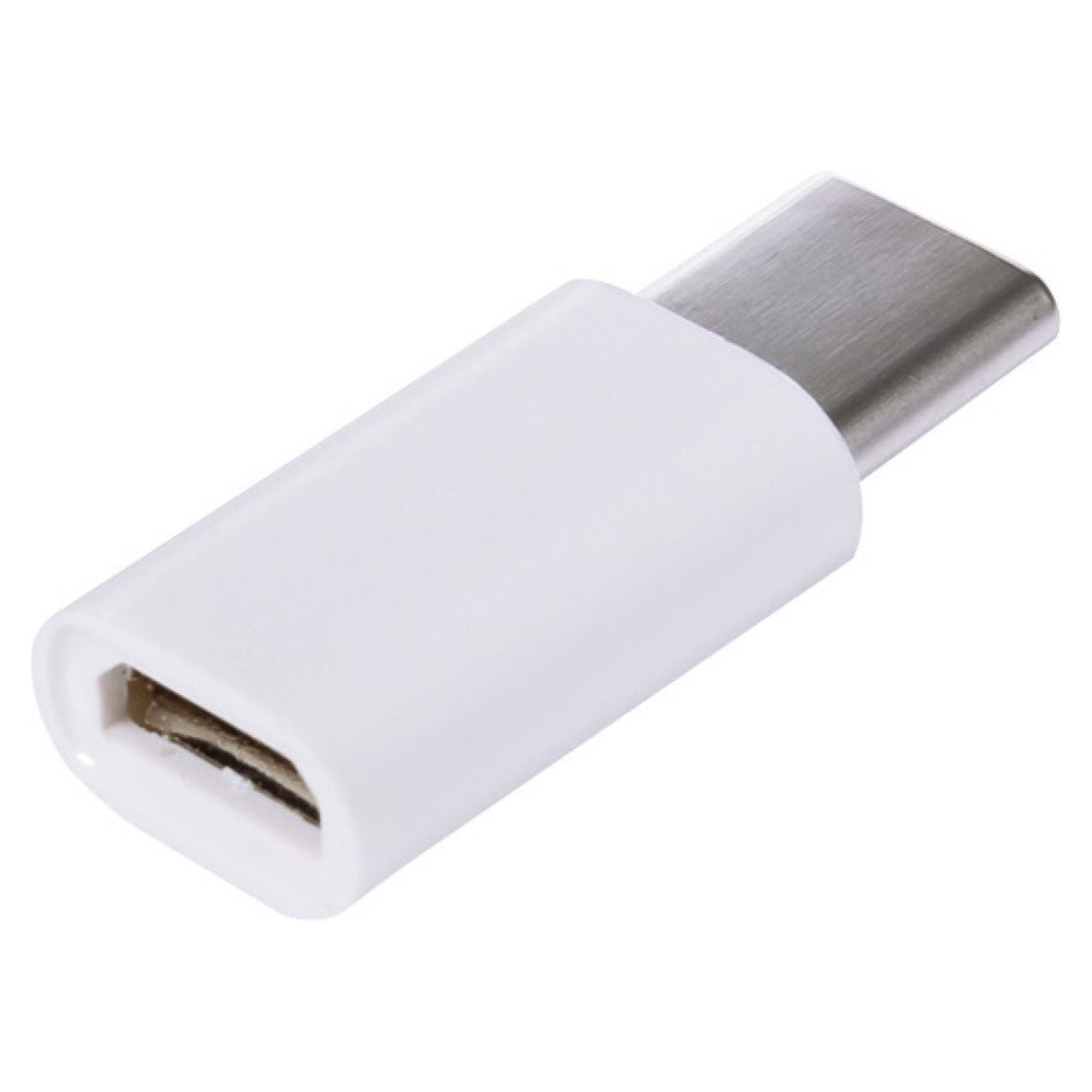 Micro-USB naar USB-C Adapter – Opladen & Data Wit