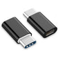 Micro-USB naar USB-C Adapter – Opladen & Data Zwart