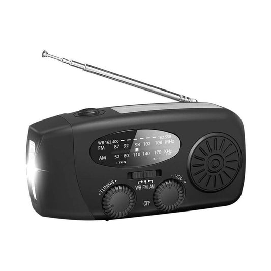 Noodradio Solar met Powerbank & SOS Zaklamp 2000mAh